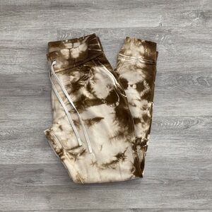 Brown Tie-Dye Joggers